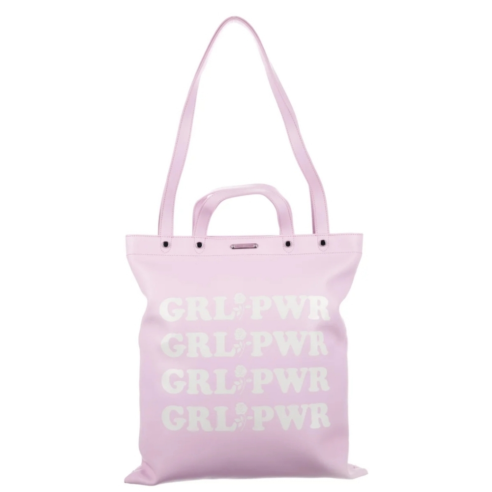 Rebecca Minkoff Pink Girl Power Purse!! Laptop bag